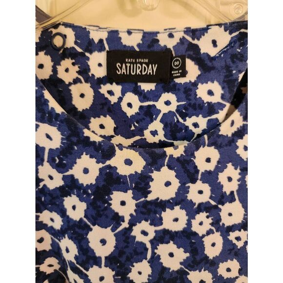Kate Spade Saturday Floral blue and white dress size 00 - Picture 5 of 11